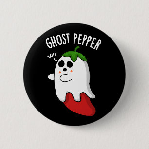 Geist Pepper Lustiger Chili Wortspiel Dunkler Hint Button
