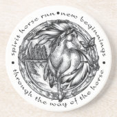 Geist-Pferdelauf Untersetzer (Vorne)