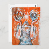 Geist Postkarte (Vorne/Hinten)