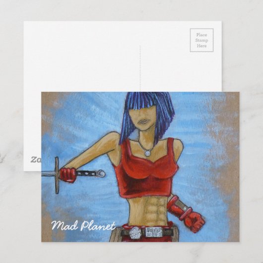 Geist Postkarte (Vorne/Hinten)