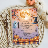 Geist, Pumpkins und Vollmond Spooktacular Hallowee Einladung