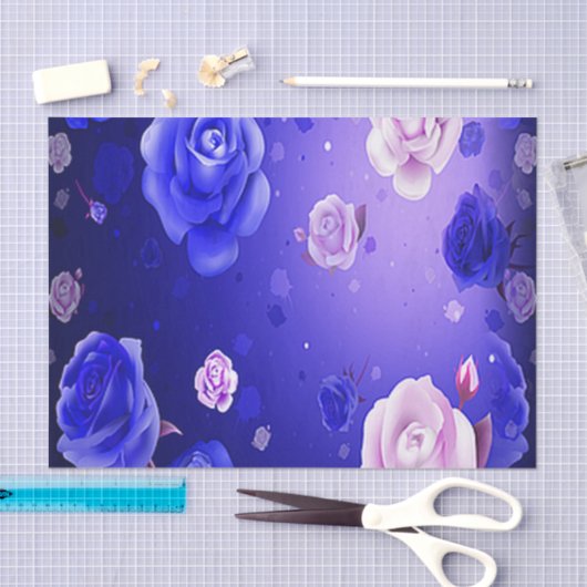 Geist-Rosen-lila Seidenpapier (Handwerk)