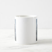 Geist rote Herz Hände Y Gesicht Halloween Valentin Kaffeetasse (Mittel)
