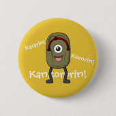 Geist-Sandal Bakezori- Lustiger Yokai Button (Vorderseite)