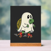 Geist Schildkröte Rollschuhe Halloween Design_1 Acrylschild (Neutral)