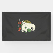 Geist Schildkröte Rollschuhe Halloween Design_1 Banner (Horizontal)