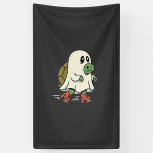Geist Schildkröte Rollschuhe Halloween Design_1 Banner