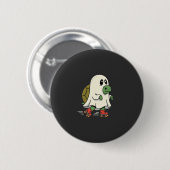 Geist Schildkröte Rollschuhe Halloween Design_1 Button (Vorne & Hinten)