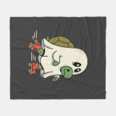 Geist Schildkröte Rollschuhe Halloween Design_1 Fleecedecke (Vorderseite (Horizontal))