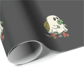 Geist Schildkröte Rollschuhe Halloween Design_1 Geschenkpapier (Rolleneckpunkt)