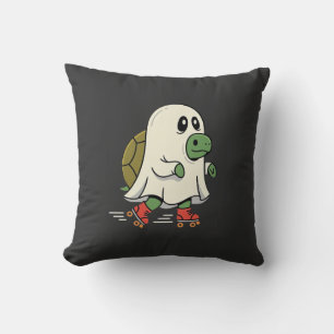 Geist Schildkröte Rollschuhe Halloween Design_1 Kissen