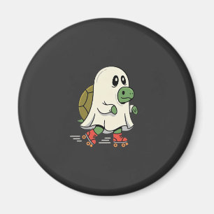 Geist Schildkröte Rollschuhe Halloween Design_1 Magnet
