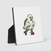 Geist Schildkröte Rollschuhfahren Vintage Hallowee Fotoplatte (Vorderseite)