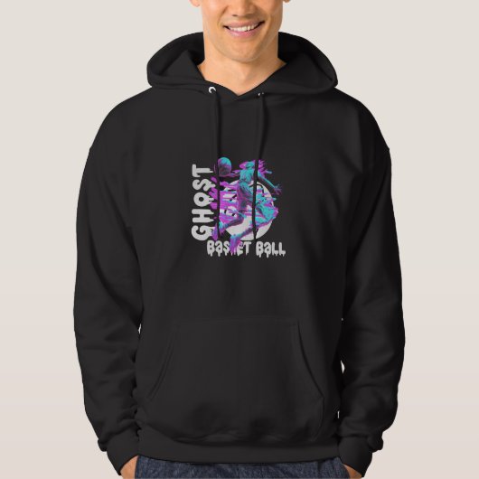 Geist spielt Basketball Hoodie (Vorderseite)