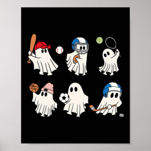 Geist spielt Fußball Fuß Verkauf Skizze Kind Sport Poster