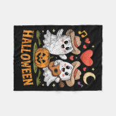 Geist spielt Gitarre für Halloween-Fans Fleecedecke (Vorderseite (Horizontal))