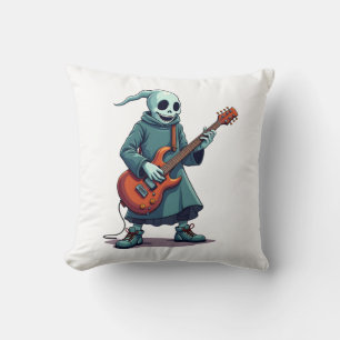 Geist spielt Gitarre � Gruselige Musik Halloween T Kissen