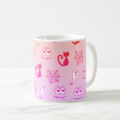 Geist, Spinnennetze und schwarze Katzen Rainbow Pi Kaffeetasse (VorderseiteRechts)
