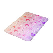 Geist, Spinnennetze und Schwarze Katzen Regenbogen Badematte (Schrägansicht)