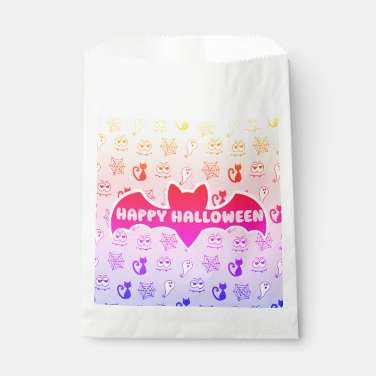 Geist, Spinnennetze und Schwarze Katzen Regenbogen Geschenktütchen (Vorderseite)