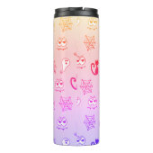 Geist, Spinnennetze und Schwarze Katzen Regenbogen Thermosbecher (Rückseite)