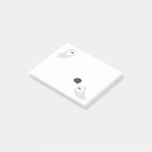 Geist-Sprichwort Boo Halloween-Cartoon niedlicher Post-it Klebezettel (angewinkelt)