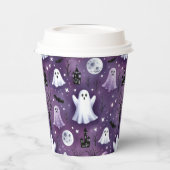 Geist, Spuk Häuser, Vollmonde und Fledermäuse Pappbecher (Links)