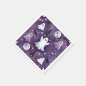 Geist, Spuk Häuser, Vollmonde und Fledermäuse Serviette (Ecke)