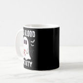 Geist totes Blut Gesellschaft Blutkrebsbewusstsein Kaffeetasse (Vorderseite Links)