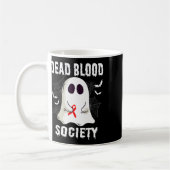 Geist totes Blut Gesellschaft Blutkrebsbewusstsein Kaffeetasse (Links)