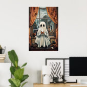 Geist trinkt Kaffee-Druck, Geist-Tee whimisch Poster (Heimbüro)