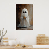 Geist trinkt Kaffee-Druck, Geist-Tee Whimsical Poster (Küche)