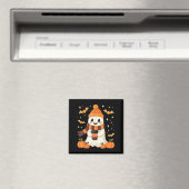 Geist trinkt Kaffee Halloween Süßer Geist Eis Kaff Magnet (In Situ (Geschirrspüler))