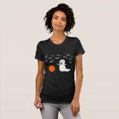 Geist u. Schläger Halloween (dunkle Version) T-Shirt (Vorne ganz)
