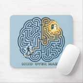 Geist über Labyrinth – Inspirierendes Gehirnlabyri Mousepad (Mit Mouse)