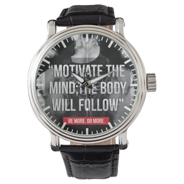 Geist und Körper - Workout Motivierend Armbanduhr (Vorderseite)