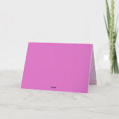 Geist und Kürbis Rosa und Blau Muster Karte (Rückseite)
