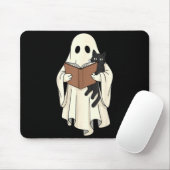 Geist und schwarze Katze lesen Halloween Mousepad (Mit Mouse)