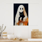 Geist und schwarze Katze Vintage Poster Gothic (Küche)