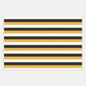 Geist und Sonnenblumen mit gestreiften Muster Hall Geschenkpapier Set (Vorderseite 2)