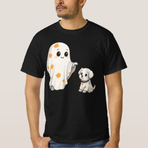 Geist und Welpe Halloween – Passendes Geisterkostü T-Shirt