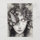 Geist voller Schmetterlinge Postkarte (Vorderseite)