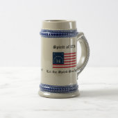 Geist von 1776 ersticken bierglas (VorderseiteRechts)