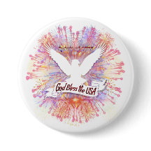 Geist von 1776 Gott segne die USA Banner Weißkopfs