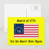 Geist von 1776 postkarte (Vorne/Hinten)