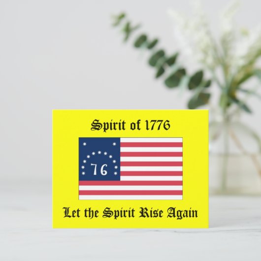 Geist von 1776 postkarte (Stehend Vorderseite)