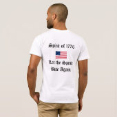 Geist von 1776 T-Shirt (Schwarz voll)