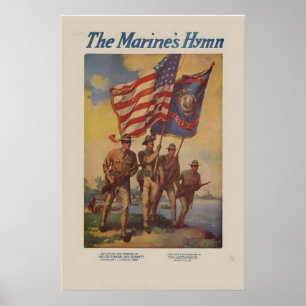 Geist von 1917 US Marine Corps WWI Rekrutierung Poster