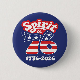 Geist von 76 - Groovy USA 250 - 1776-2026 Button