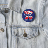 Geist von 76 - Groovy USA 250 - 1776-2026 Button (Beispiel)